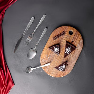 Royalford S S Supreme Cutlery Set- RF12444/ 16 Pieces Spoons Set, Includes 4 Table Knives, 4 Forks, 4 Tablespoons, 4 Teaspoons/ Stylish and Light-Weight, 100% Food-Grade/ Stylish Handle, Suitable for Dining Table, Home and Restaurant, Kitchen Accessories, Dishwasher Safe/ Silver