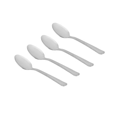 Royalford Cutlery Set- RF12591/ 16 Pieces Spoons Set, Includes 4 Table Knives, 4 Forks, 4 Tablespoons, 4 Teaspoons/ Stylish and Light-Weight, 100% Food-Grade/ Stylish Handle, Suitable for Dining Table, Home and Restaurant, Kitchen Accessories, Dishwasher Safe/ Silver