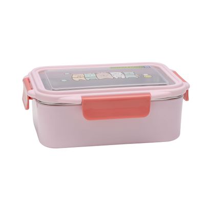 Royalford RF11136 Lunch Box with Cutlery and Transparent Lid | 750ML| Plastic Tiffin Box for Kids| Suitable for Schools| Sturdy Locks and Leak-Proof| High Heat-Retaining Efficiency| Food-Safe| Easy to Carry| Freezer and Dishwasher Safe| Non-Toxic and Tasteless| Durable and Stylish