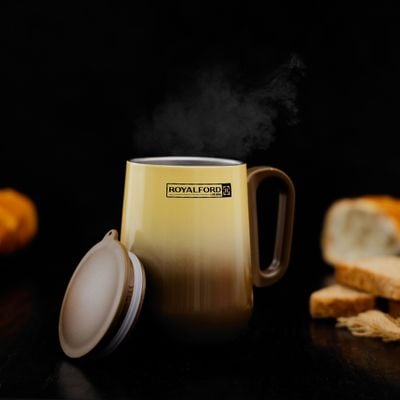 Coffee Mug, Double Wall Stainless Steel Mug, RF10183 | 270ml/9oz Jug | SS 304 Inner Pot | Compact Lid for Travel | Portable & Leak-Resistant | Preserves Flavour & Freshness