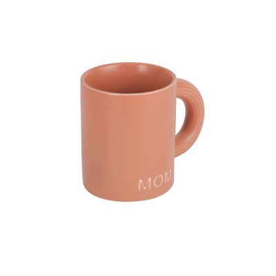 Royalford 535 ml (18 oz) New Bone Mug- RF12300/ Perfect for Hot and Cold Drinks/ Food-Grade, Non-Toxic and Safe to Use/ Stylish, Durable and Long-Lasting Design, Mom Printed, Suitable for Gifting Mothers, Mom-to-Be, etc./ Red