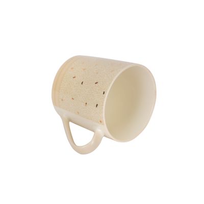 Royalford 414 ml (14 oz) New Bone Mug- RF12287/ Perfect for Hot and Cold Drinks/ Food-Grade, Non-Toxic and Safe to Use/ Stylish, Durable and Long-Lasting Design, Modern Print, Suitable for Gifting/ White