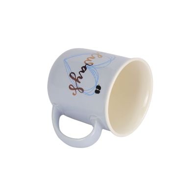 Royalford 415 ml (14 oz) New Bone Mug with Lid- RF12291/ Perfect for Hot and Cold Drinks/ Food-Grade, Non-Toxic and Safe to Use/ Stylish, Durable and Long-Lasting Design, Quote Printed, Valentine's Day Gift Ideas, Suitable for Gifting/ Green