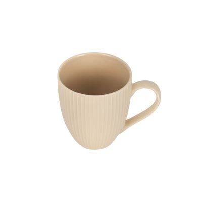 Royalford 414 ml (14 oz) New Bone Mug- RF12286/ Perfect for Hot and Cold Drinks/ Food-Grade, Non-Toxic and Safe to Use/ Stylish, Durable and Long-Lasting Design, Embossed, Modern Print, Suitable for Gifting/ White