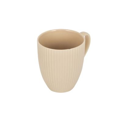 Royalford 414 ml (14 oz) New Bone Mug- RF12286/ Perfect for Hot and Cold Drinks/ Food-Grade, Non-Toxic and Safe to Use/ Stylish, Durable and Long-Lasting Design, Embossed, Modern Print, Suitable for Gifting/ White