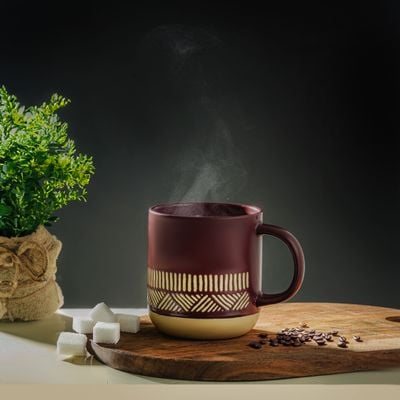 Royalford 355 ml (12 oz) New Bone Mug- RF12284/ Perfect for Hot and Cold Drinks/ Food-Grade, Non-Toxic and Safe to Use/ Stylish, Durable and Long-Lasting Design, Suitable for Gifting/ Brown