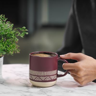 Royalford 355 ml (12 oz) New Bone Mug- RF12284/ Perfect for Hot and Cold Drinks/ Food-Grade, Non-Toxic and Safe to Use/ Stylish, Durable and Long-Lasting Design, Suitable for Gifting/ Brown