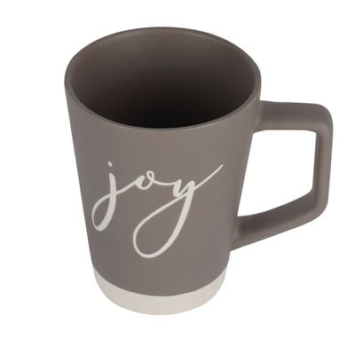 Royalford 435 ml (14.7 oz) New Bone Mug- RF12293/ Perfect for Hot and Cold Drinks/ Food-Grade, Non-Toxic and Safe to Use/ Stylish, Durable and Long-Lasting Design, Quote Printed, Suitable for Gifting/ Grey