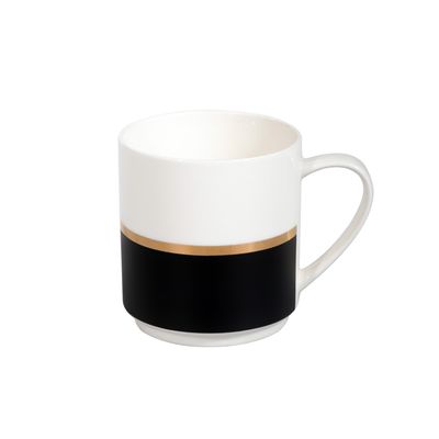 Royalford 355 ml New Bone China Coffee & Tea Mug | RF9369 | Large Coffee & Tea Mug, Traditional Extra Large Tea Mug, Thick Wall Small Portable Mug |Comfortable Handle | Ideal for Hot & Cold Drinks