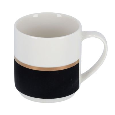 Royalford 355 ml New Bone China Coffee & Tea Mug | RF9369 | Large Coffee & Tea Mug, Traditional Extra Large Tea Mug, Thick Wall Small Portable Mug |Comfortable Handle | Ideal for Hot & Cold Drinks