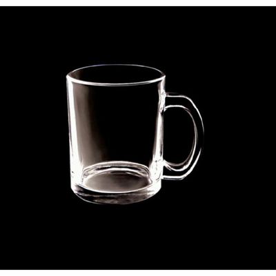 8 Oz 3 Pcs Glass Mug with Handle Royalford RF2752-GW