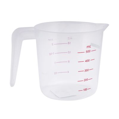 Royalford RF5469 500 ML Measuring Jug - BPA Free Measuring Cup - Measure Liquid, Oil and Baking Items for Kitchen & Restaurant Purpose - Microwave, Freezer & Dishwasher Safe - Cook with Accuracy