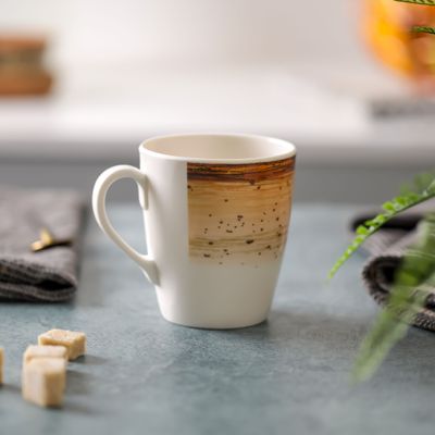 Royalford 400 ml Melamineware Mug- RF12381/ Perfect for Hot and Cold Drinks/ Food-Grade, Non-Toxic and Safe to Use/ Stylish, Durable and Long-Lasting Design, Dishwasher-Safe, Perfect for Gifting/ Brown