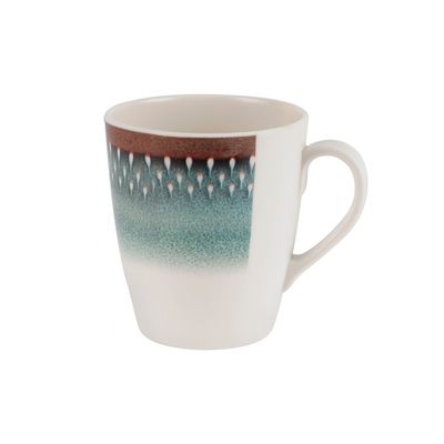 Royalford 400 ml Melamineware Mug- RF12386/ Perfect for Hot and Cold Drinks/ Food-Grade, Non-Toxic and Safe to Use/ Stylish, Durable and Long-Lasting Design, Dishwasher-Safe, Perfect for Gifting/ Blue and White