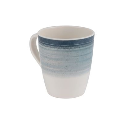 Royalford 400 ML Melamineware Mug- RF12376/ Perfect for Hot and Cold Drinks/ Food-Grade, Non-Toxic and Safe to Use/ Stylish, Durable and Long-Lasting Design, Dishwasher-Safe, Perfect for Gifting/ Blue and White