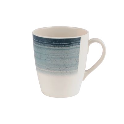 Royalford 400 ML Melamineware Mug- RF12376/ Perfect for Hot and Cold Drinks/ Food-Grade, Non-Toxic and Safe to Use/ Stylish, Durable and Long-Lasting Design, Dishwasher-Safe, Perfect for Gifting/ Blue and White