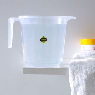 Royalford Transparent Royal Mug, 1L Mug with Handle, RF10700 | Premium Plasticware | Sturdy, Long Lasting Design | Multifunctional | Ideal for Home, Garden, DIY