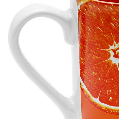 Royalford RF2918-FB 300ml Reusable Fruit Decal Mug - Large Coffee & Tea Mug, Traditional Extra Large Tea Mug, Thick Wall Small Portable Mug | Ideal for Hot & Cold Drinks