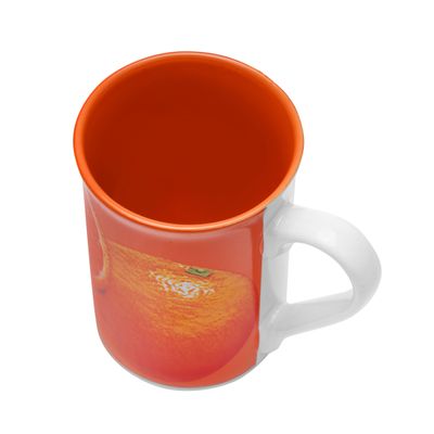 Royalford RF2918-FB 300ml Reusable Fruit Decal Mug - Large Coffee & Tea Mug, Traditional Extra Large Tea Mug, Thick Wall Small Portable Mug | Ideal for Hot & Cold Drinks