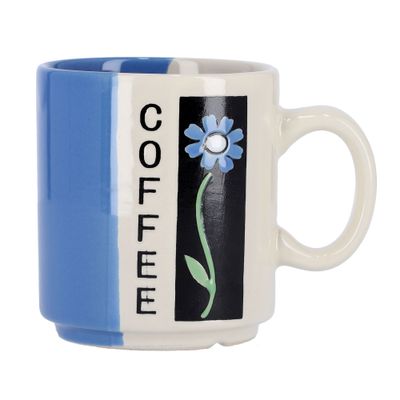 Royalford Highly Durable Ceramic Coffee Mug with 9Oz large Capacity with Comfortable Handle RF1752-M10 