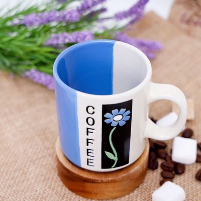 Highly Durable Ceramic Coffee Mug with 9Oz large Capacity with Comfortable Handle RF1752-M10 Royalford