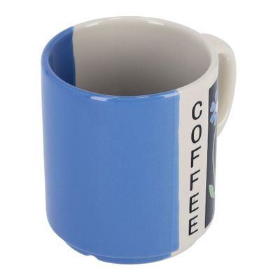 Royalford Highly Durable Ceramic Coffee Mug with 9Oz large Capacity with Comfortable Handle RF1752-M10 