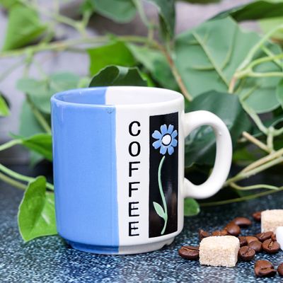 Highly Durable Ceramic Coffee Mug with 9Oz large Capacity with Comfortable Handle RF1752-M10 Royalford