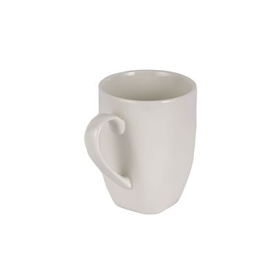 Royalford RF9254 250ml Porcelain Ware Magnesia Square Cup - Insulated Walled Heat Resistant Cappuccino Latte Tea Drinking Cup for Hot and Cold Drinks | Comfortable Handle | Ideal for Housewarming Gifts