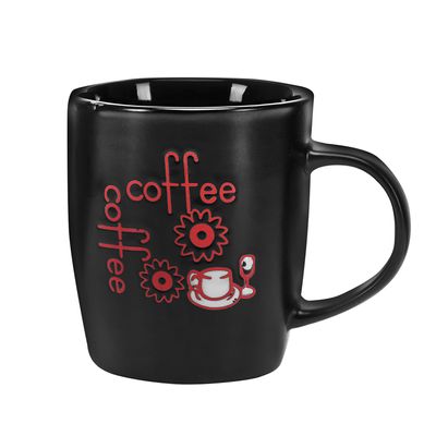 Royalford RF2921-FB 355ml Reusable Ceramic Mug - Portable Lightweight with Cool Touch Handle Large Coffee & Tea Mug, Traditional Extra Large Tea Mug, Thick Wall Small Mug | Ideal for Hot & Cold Drinks