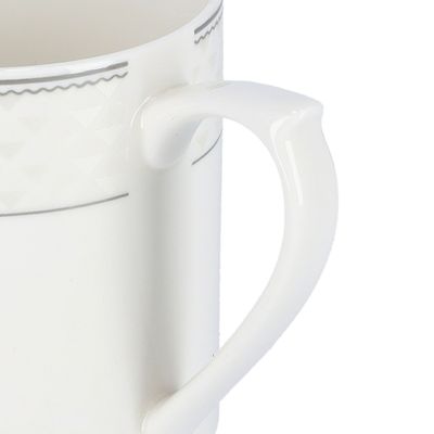 Royalford RF6692 11Oz Bone Wave Porcelain Coffee Mug - Large Coffee & Tea Mug, Traditional Extra Large Tea Mug, Thick Wall Small Portable Mug | Comfortable Handle | Ideal for Hot & Cold Drinks