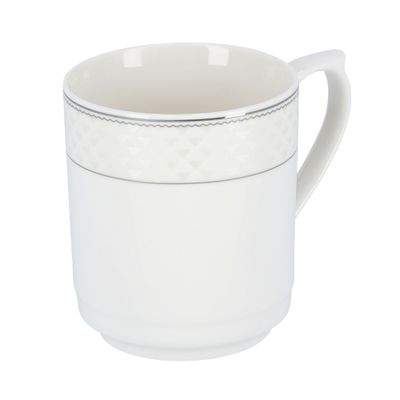 Royalford RF6692 11Oz Bone Wave Porcelain Coffee Mug - Large Coffee & Tea Mug, Traditional Extra Large Tea Mug, Thick Wall Small Portable Mug | Comfortable Handle | Ideal for Hot & Cold Drinks