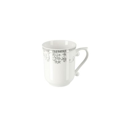 Royalford RF6688 14Oz Bone Wave Coffee Mug - Large Coffee & Tea Mug, Traditional Extra Large Tea Mug, Thick Wall Small Portable Mug | Curved Loop Handle | Ideal for Hot & Cold Drinks