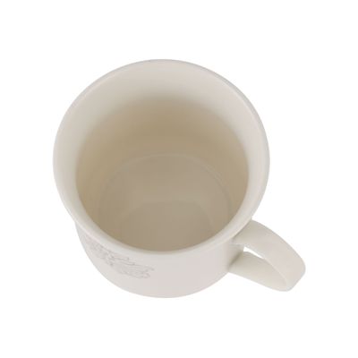 Royalford RF6687 13Oz Ceramic Bone Wave Coffee Mug - Large Coffee & Tea Mug, Traditional Extra Large Tea Mug, Thick Wall Small Portable Mug | Curved Loop Handle | Ideal for Hot & Cold Drinks