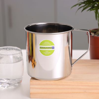 Royalford 11cm Stainless Steel Rainbow Mug with Strong Handle, RF10147 | Ideal for Coffee, Tea, Milk and Water | Premium Quality | 100% Food Grade