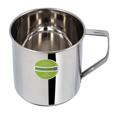 Royalford 11cm Stainless Steel Rainbow Mug with Strong Handle, RF10147 | Ideal for Coffee, Tea, Milk and Water | Premium Quality | 100% Food Grade