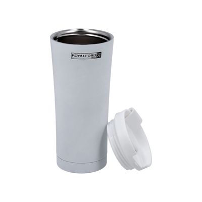 Coffee Mug, Double Wall Stainless Steel, 470 ml | RF10182 | SS 304 Inner Pot | Compact Lid for Travel | Portable & Leak-Resistant | Preserves Flavour & Freshness