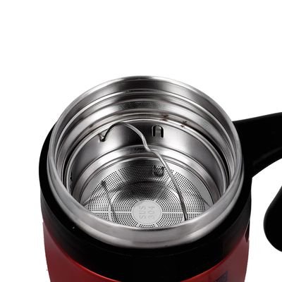 Royalford Vacuum Mug, 450ml Double Wall Stainless Steel Mug, RF10181 | SS 304 Inner Pot | Preserves Flavour & Freshness | Portable & Leak-Resistant Flask with Lid for Travel, Home, Picnic