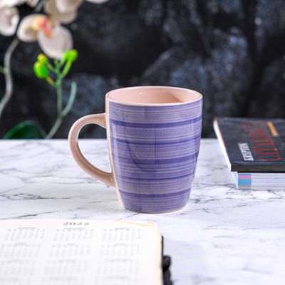 Royalford 12oz (355 ml) Stoneware Mug- RF12414/ Perfect for Hot and Cold Drinks/ Food-Grade, Non-Toxic and Safe to Use/ Stylish, Durable and Long-Lasting Design, Perfect for Gifting/ Blue