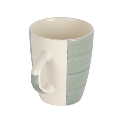 Royalford 12oz (355 ml) Stoneware Mug- RF12413/ Perfect for Hot and Cold Drinks/ Food-Grade, Non-Toxic and Safe to Use/ Stylish, Durable and Long-Lasting Design, Perfect for Gifting/ Grey and White