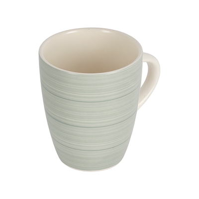 Royalford 12oz (355 ml) Stoneware Mug- RF12413/ Perfect for Hot and Cold Drinks/ Food-Grade, Non-Toxic and Safe to Use/ Stylish, Durable and Long-Lasting Design, Perfect for Gifting/ Grey and White