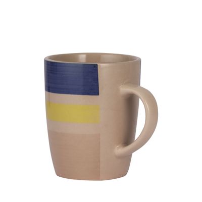 Royalford 14oz (415 ML) Stoneware Mug- RF11181| Perfect for Hot and Cold Drinks| Food-Grade, Non-Toxic and Safe to Use| Stylish, Durable and Long-Lasting Design| Premium-Quality and Perfect for Gifting| Red and Yellow