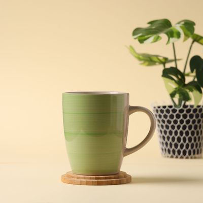 Royalford 12oz (355 ML) Stoneware Mug- RF11180| Perfect for Hot and Cold Drinks| Food-Grade, Non-Toxic and Safe to Use| Stylish, Durable and Long-Lasting Design| Premium-Quality and Perfect for Gifting| Green