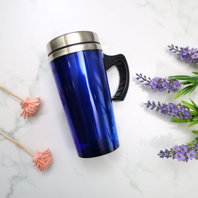 Royalford Double Wall Travel Mug, 480ml Stainless Steel Mug, RF9816 | BPA Free Mug Keep Drinks Hot/ Cold for Hours | Portable Mug for Water, Tea, Coffee & More