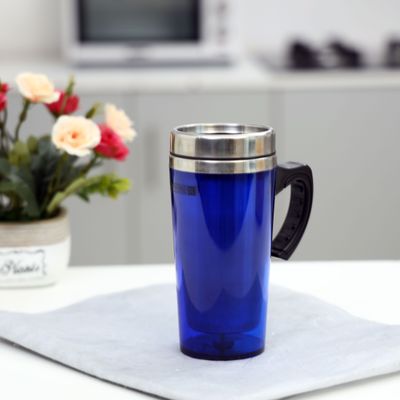 Royalford Double Wall Travel Mug, 480ml Stainless Steel Mug, RF9816 | BPA Free Mug Keep Drinks Hot/ Cold for Hours | Portable Mug for Water, Tea, Coffee & More