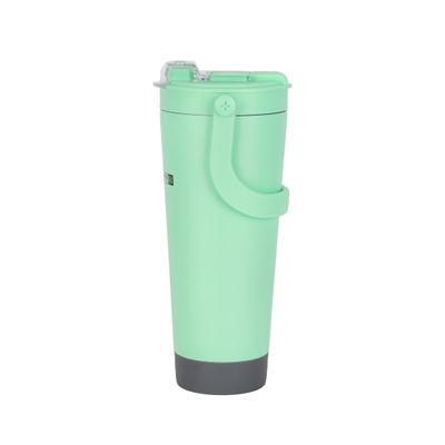 Royalford 1000 ml Vacuum Mug- RF12437/ Double Wall Stainless Steel Body with Handle and Keeps Your Drinks Hot or Cold/ Leak-Proof and Portable Design/ Suitable for Indoor and Outdoor Use, at Home, Car, Office, Etc./ Blue