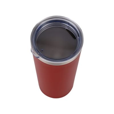 Royalford 600 ml Vacuum Mug- RF12327/ Double Wall Stainless Steel Body and Keeps Your Drinks Hot or Cold/ Leak-Proof and Portable Design/ Suitable for Indoor and Outdoor Use, at Home, Car, Office, Etc./ Brown