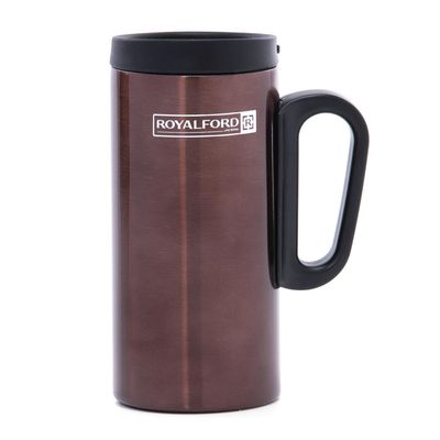 Royalford RFU9037 250ml Coffee Mug - Double Wall, Stainless Steel, Hot & Cool, Vacuum Insulation, Leak-Resistant - Preserves Flavor and Freshness