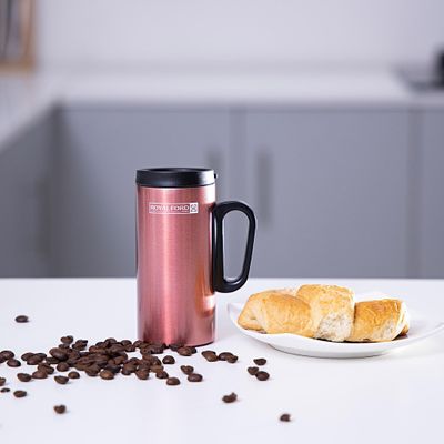 Royalford RFU9037 250ml Coffee Mug - Double Wall, Stainless Steel, Hot & Cool, Vacuum Insulation, Leak-Resistant - Preserves Flavor and Freshness