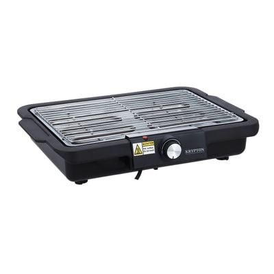 Electric BBQ Grill, Smokeless BBQ Grill, KNBG6386 | Indoor BBQ and Griddle Hot Plate with Built-In Drip Tray | Suitable for Outdoor and Indoor Barbecue