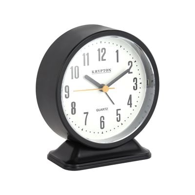 Krypton Beep Alarm Clock- KNWC6588/ Sweep Movement, Heavy Sleep Wake Up, Super Loud/ Plastic Case, Ideal for Home, Living, Kids Room, etc./ White and Black, 2 Years Warranty